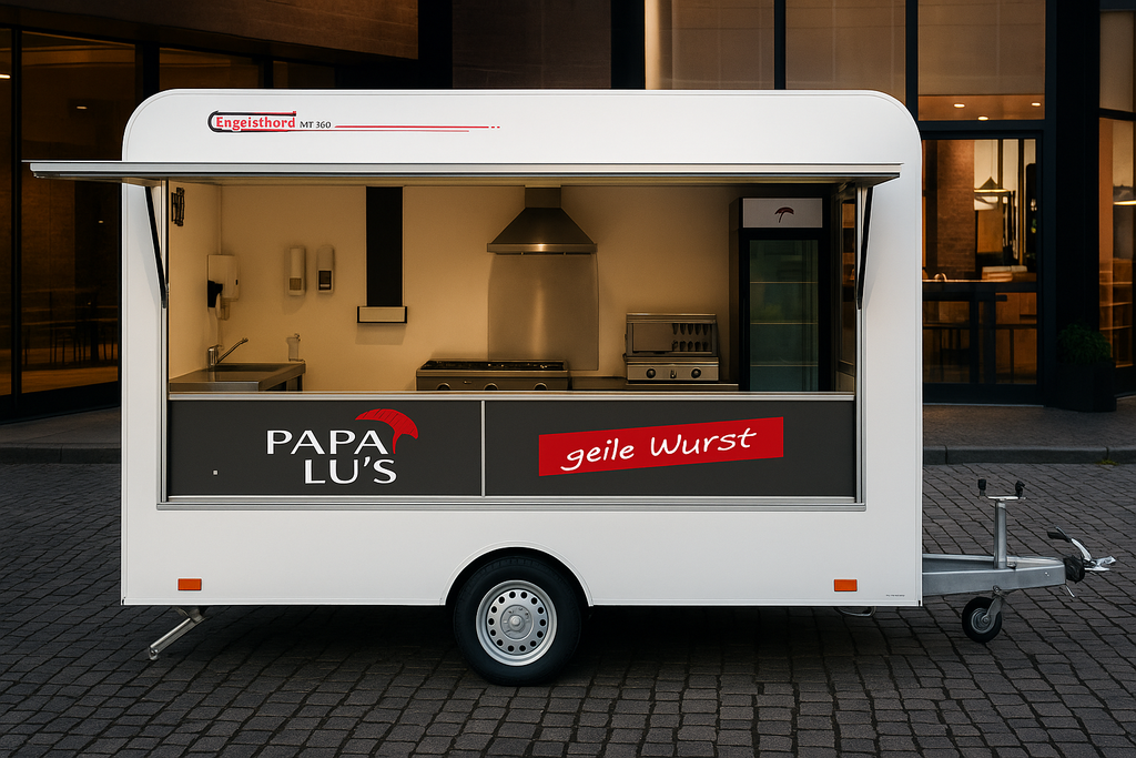 Verkaufsanhänger "Papa Lu´s geile Wurst"