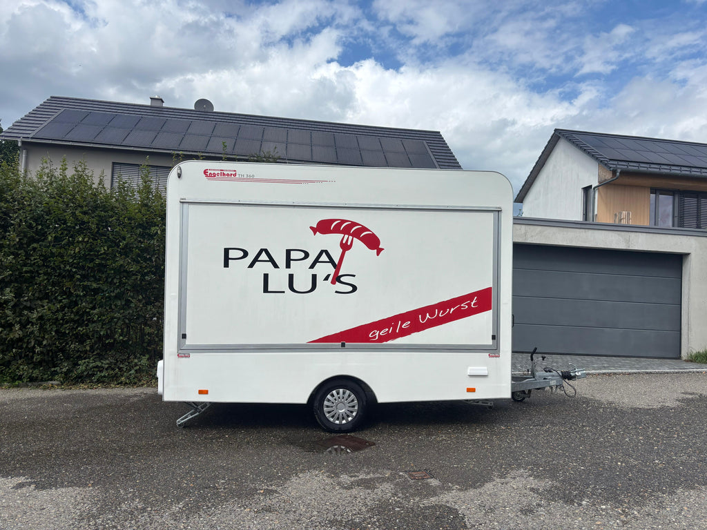 Verkaufsanhänger "Papa Lu´s geile Wurst"
